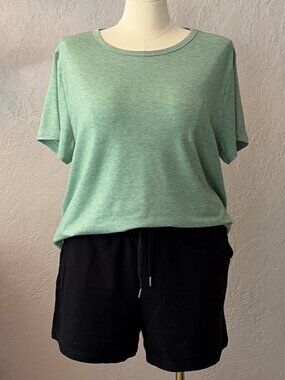 Relaxed Fit Green Crew Neck Plus Size Tee Size XXL NEW